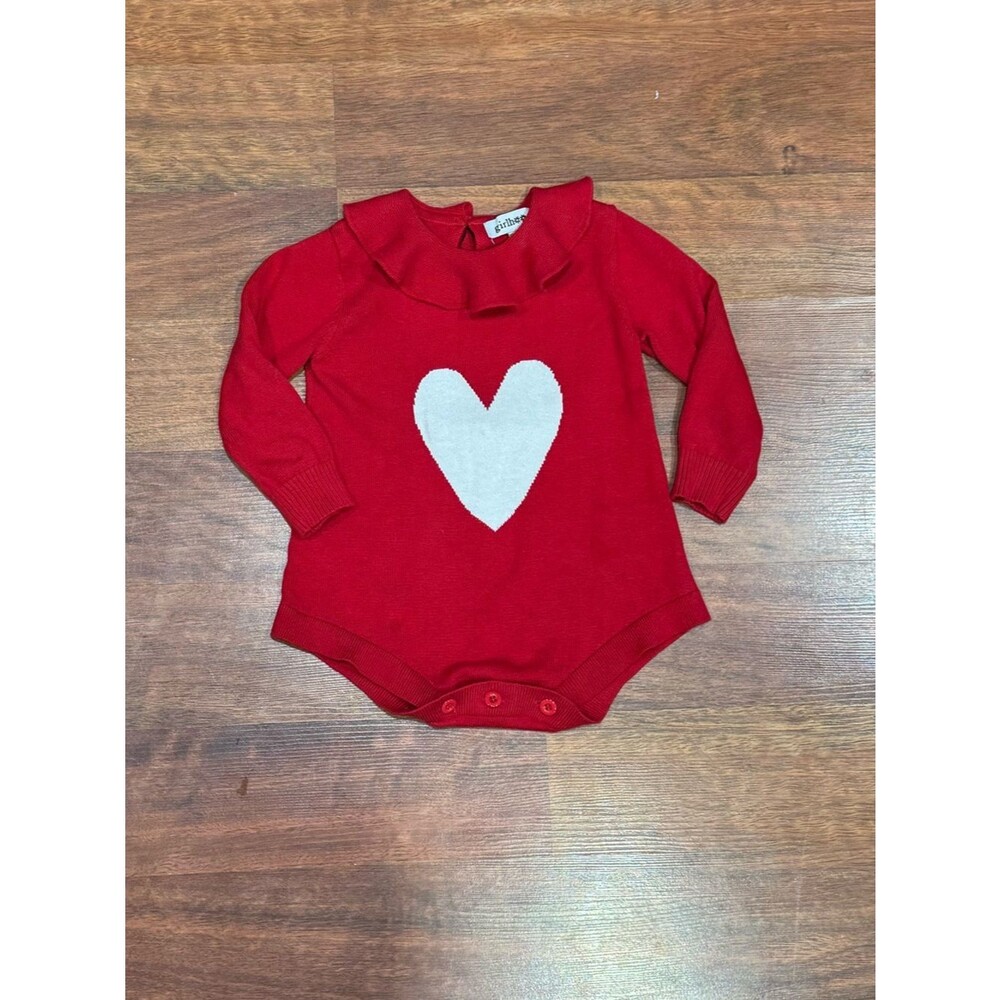 Girlhood - Red Heart Knit One-Piece